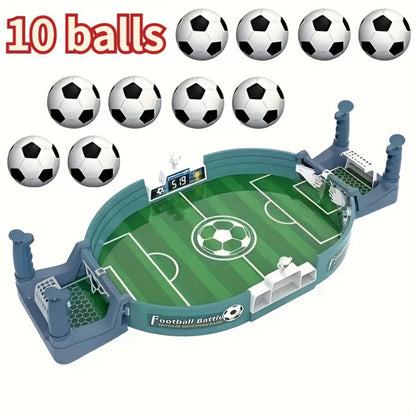 Portable Tabletop Football Game Set – Stand-Alone Table Design, Durable PP Material, 6 or 10 Balls, Family Party Board Game for Christmas Halloween Thanksgiving, Fun for Kids & Adults
