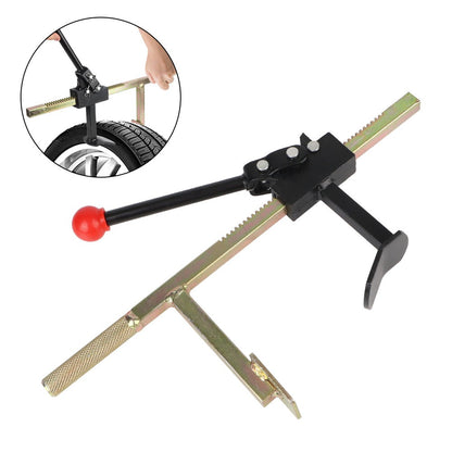 Bead Breaker Tool Heavy-Duty Manual Tire Changer with Safety Guard, Durable Steel Construction Universal Tire Service Equipment for Cars Trucks Motorcycles, Large & Small Size