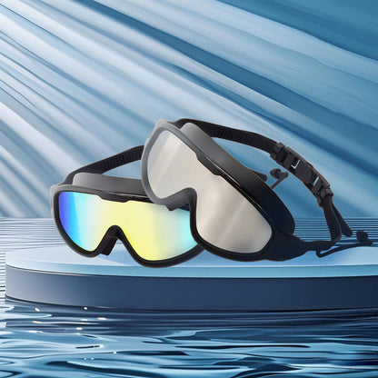 Anti-Fog Swim Goggles 2-Pack UV Protection Wide Lens Adult