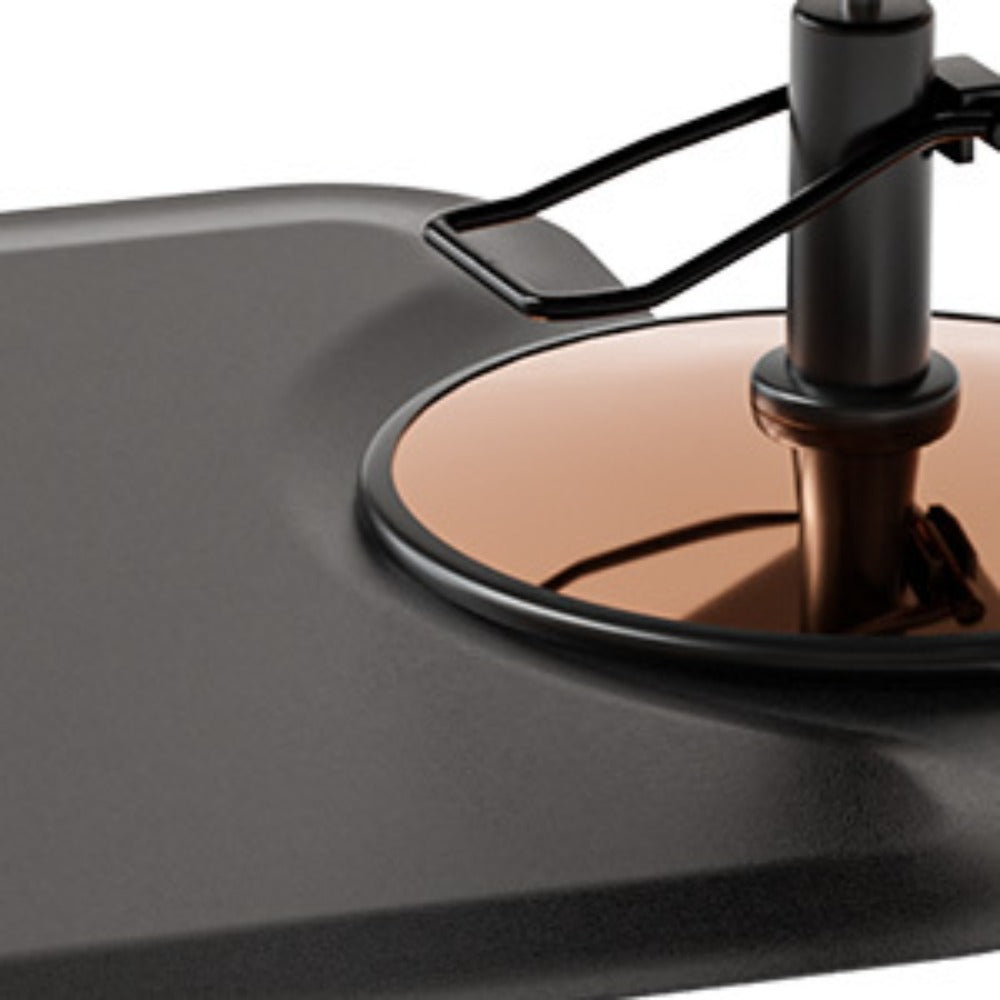 Anti-Fatigue Salon Mat for Hair Stylist with Round Cutout — Thick Non-Slip Standing Mat for Barber Chair, Hairdresser, Barbershop, Spa & Beauty Salon Professional Use
