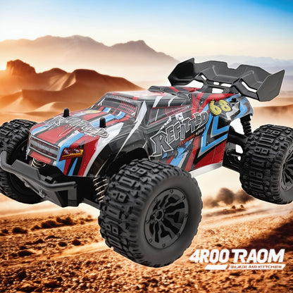 RC Monster Truck 4x4 All-Terrain for Adults Boys Teens – High Speed 4WD Off-Road Remote Control Truck Large Monster Tires 2.4GHz Racing Vehicle Birthday Christmas Holiday Gift Red