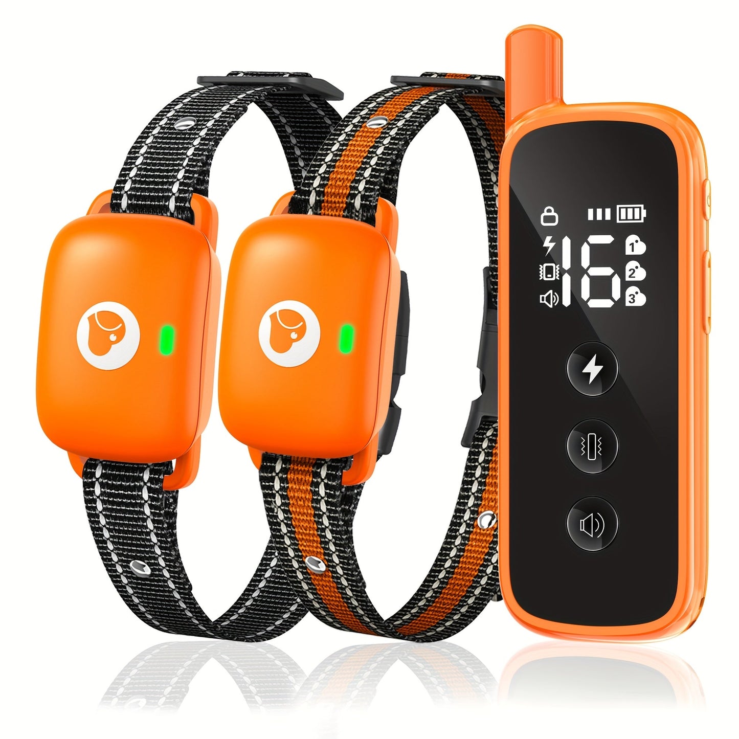 Dog Training Collar with Remote – Rechargeable E-Collar with 2600Ft Range, Beep, Vibration & Shock Modes, Security Lock | 1, 2 or 3 Dog Sets