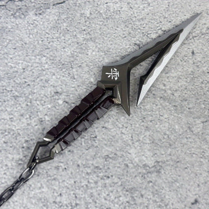 Ninja Kunai Cosplay Prop Safe No-Sharp Edges 25in – Anime Shuriken Katana Samurai Sword Toy, Japanese Ninja Star Knife for Kids & Adults Halloween Cosplay Naruto Demon Slayer Gift