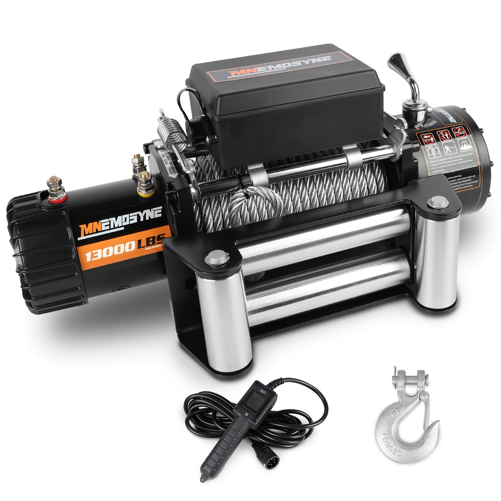 14500lb/13000lb/4500lb/3000lb Electric Winch 12V Winch Steel Cable Synthetic Rope 4WD/4X4 Offroad Towing Trucks Trailers Offroad Recovery Robust Construction For SUV Trailer Boat Winch ATV UTV ATV Winch Kit Winch Cover/winch Hitch Receiver To Choose