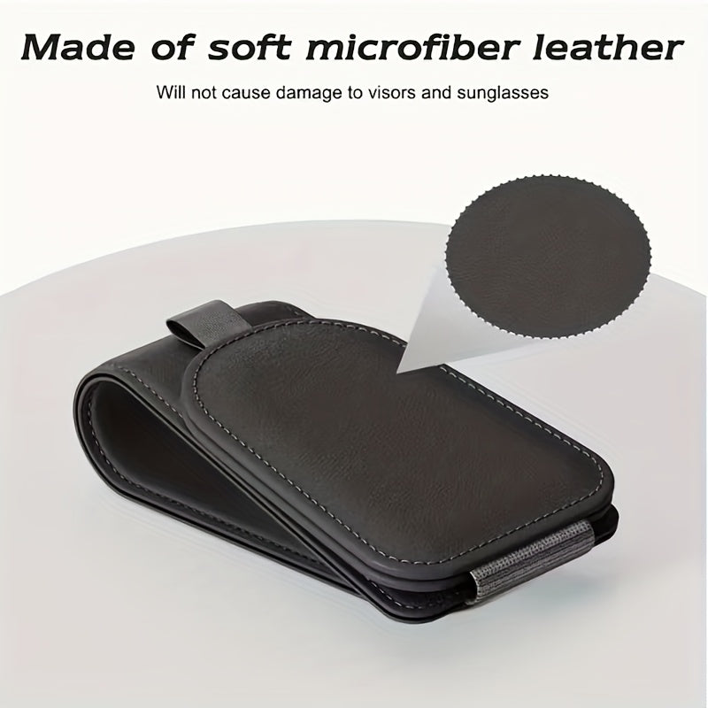 2pcs Sotfamily Sunglass Holder for Car Cloth Magnetic Glasses Clip for Car Visor Glasses Holder Clip for Car