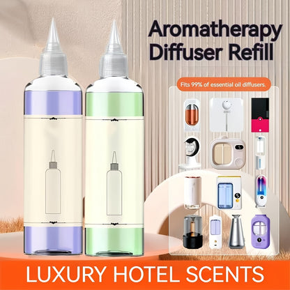 Car Aroma Diffuser Essential Oil Refill – Large Capacity Anti-Spill Refill Liquid, Long-Lasting Fragrance for Car, Home & Office (Lavender, Hilton, Marine, Shangri-La, Gardenia)
