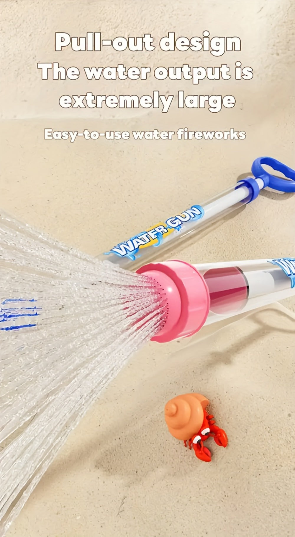 Fireworks Shape Water Gun Toy Set 3 or 6 Pack Squirt Blasters for Kids Pool Beach Backyard Party Summer Water Fight Birthday Gift Boys Girls Ages 3 Plus