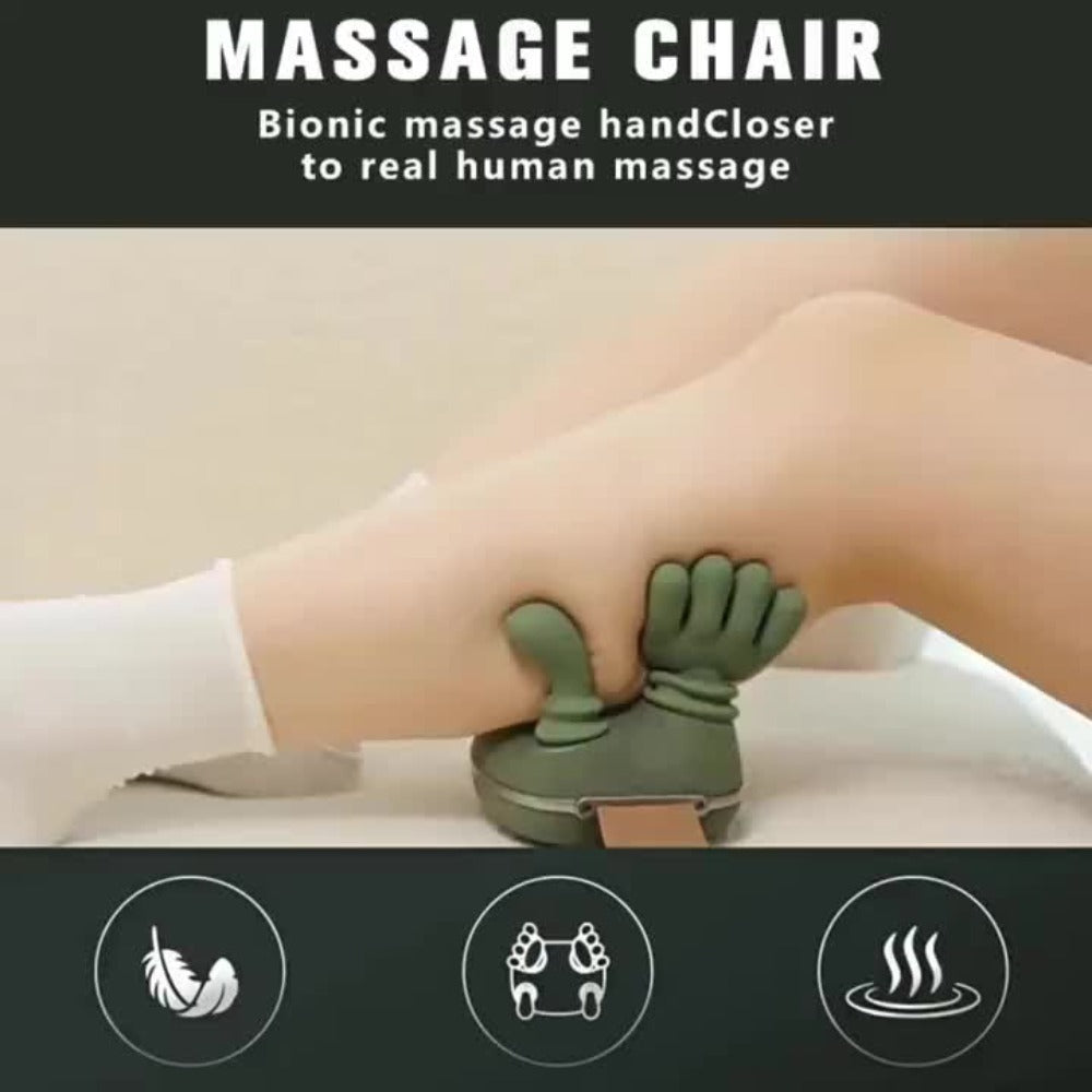 Portable Electric Neck & Shoulder Massager – Japanese-Style Acupressure 3D Kneading with Heat, Deep Tissue Relief for Back, Neck, Shoulders & Abdomen, Compact Office & Travel Massager for Men Women