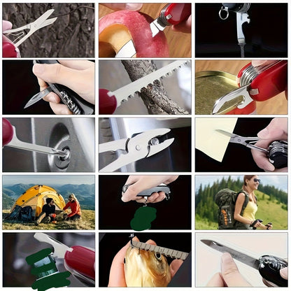 Multitool Pocket Knife 17-in-1 – Includes Screwdriver, Pliers, Scissors, Bottle Opener & More, Portable Multi-Tool for Camping, Hiking, Emergencies & Everyday Carry, Gift for Men