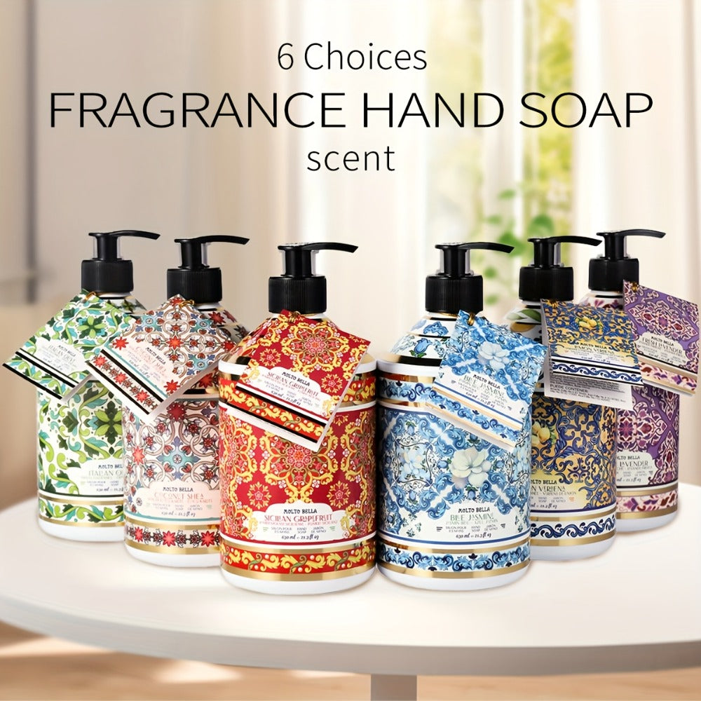 Moisturizing Liquid Hand Soap 2-Pack 21.3 fl oz Each — Foaming Pump Dispenser in 5 Scents, Gentle Gel Formula for All Skin Types, Bathroom Kitchen Office & Travel Hand Wash