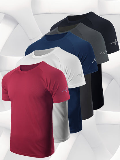 Men's Performance T-Shirt - Round Neck Short Sleeve Travel Style 055269