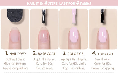 Pink Gel Nail Polish Baby Pink Soak-Off UV LED — MISS MISIDY 16ml Long-Lasting Chip-Resistant Gel Polish for Home & Salon Nail Art, Smooth Self-Leveling Formula, Easy Soak-Off Removal, Everyday & Special Occasions
