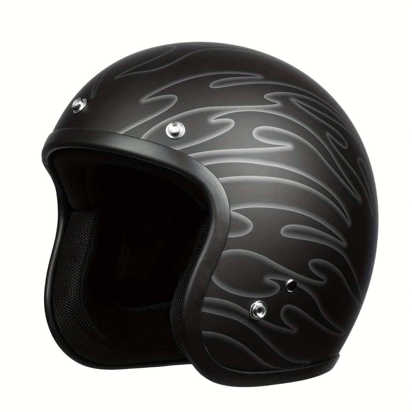 Crownracing Motorcycle Helmets 3/4 Open Face Helmet