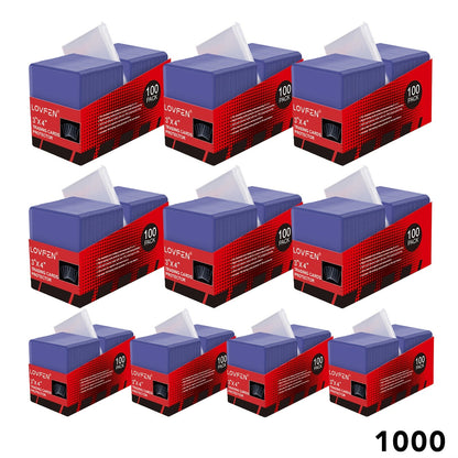 Top Loader Card Sleeves Combo Set 100/500/1000/2000pcs – 35pt 3x4 Inch Hard Card Holders with Soft Sleeves for Baseball, Football, Soccer & Collectible Trading Cards Protection