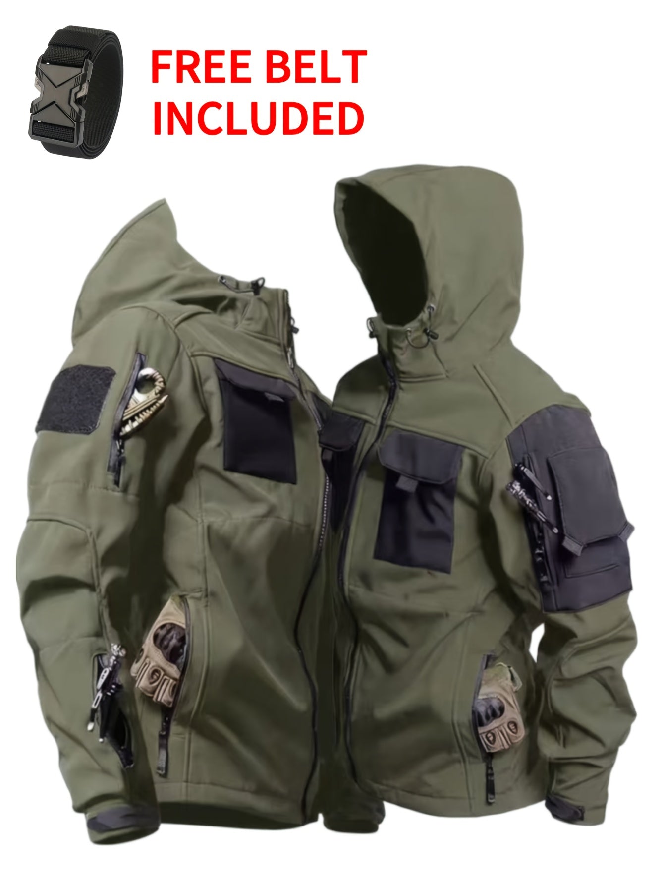 Men's Windproof Zip-Up Coat Everyday 997