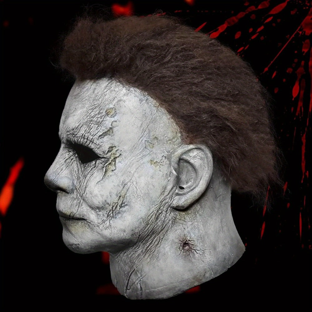 Scary Halloween Mask for Adults – Original Realistic Horror Full Face Mask for Cosplay, Prom, Haunted House & Halloween Party Costume, Maximum Scare Factor, Great Horror Gift