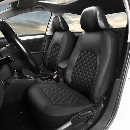 Full Set Car Seat Covers Faux & Napa Leather – 5-Seat Universal Fit for SUV, Truck, Jeep & BMW, Front & Rear Bench, Split-Compatible, Cushioned, Scratch-Proof, Multiple Colors