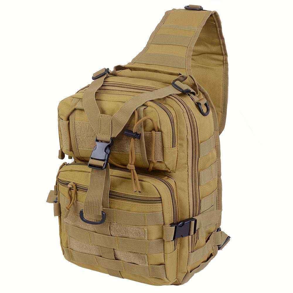 Tactical Chest Bag – Single Shoulder Crossbody Sling Pack for Hiking, Patrol & Outdoor EDC, Adjustable Strap, Multi-Pocket