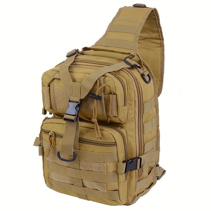 Tactical Chest Bag – Single Shoulder Crossbody Sling Pack for Hiking, Patrol & Outdoor EDC, Adjustable Strap, Multi-Pocket