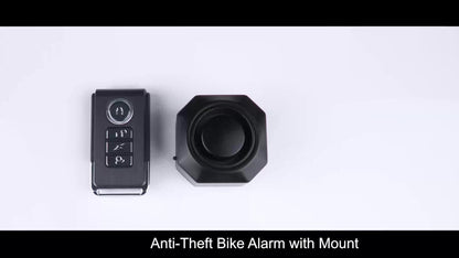 Bike Alarm Anti-Theft 110dB – USB Rechargeable Bicycle Alarm with Wireless Remote, Vibration Motion Sensor & 3 Volume Levels for Bicycle, Motorcycle, Scooter, Trailer & Car Security