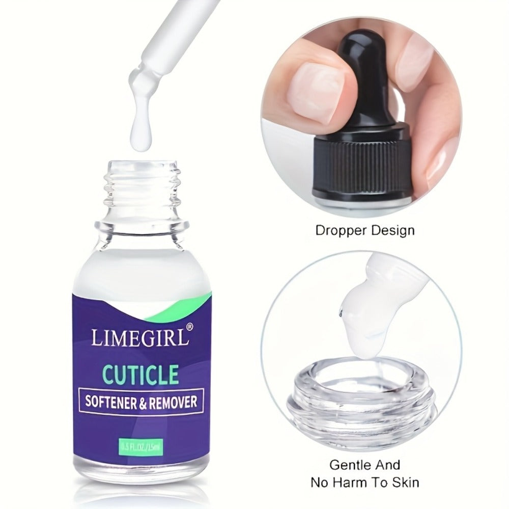 Nail Cuticle Remover Stick 3-Pack Dead Skin Softener with Nail Oil Formula — Anti-Hangnail Cuticle Care Tool for Finger Trimming Nail Art Prep, Salon & Home Manicure Pedicure Gift Set for Women