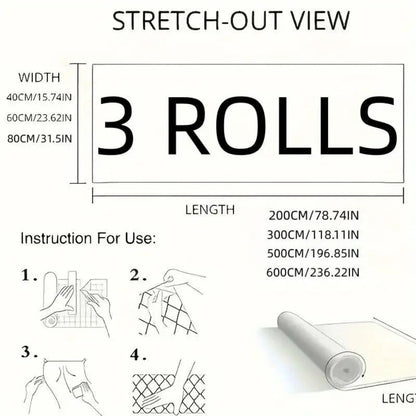 Self-Adhesive Marble Vinyl Floor Wallpaper 3 Rolls 23.62x197.75in - Waterproof Oil-Proof Anti-Slip Wear-Resistant Peel and Stick Floor Tiles for Kitchen Bathroom Living Room Home Renovation Straight Edge