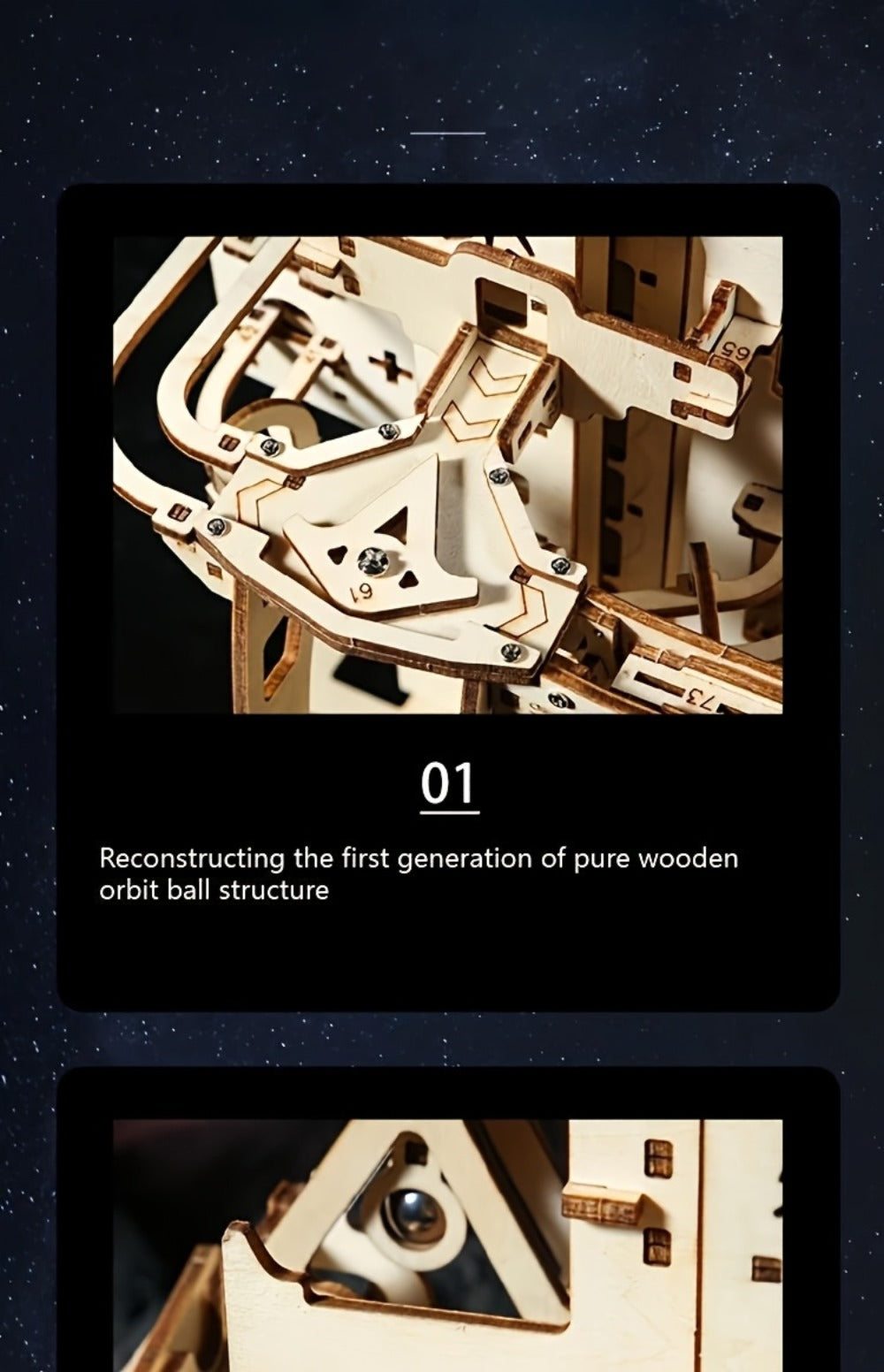 Wooden Ball Track Puzzle Model Kit – STEM Engineering Building Set for Adults & Teens, Kinetic Marble Run Expansion Sets A & B, Brain Teaser DIY Craft, Unique Birthday Gift for Men Women