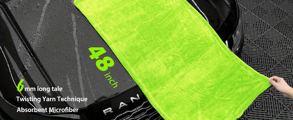 Car Drying Towel,Microfiber Car Towel, High Absorbency Dual-Sided Microfiber Car Drying Towel | 1400GSM Full-Sized 48"x24" Twisting Yarn Technology, Scratch-Free, Car Washing Equipment Accessories,Heavy-Duty Cleaning Cloths,Car Accessories