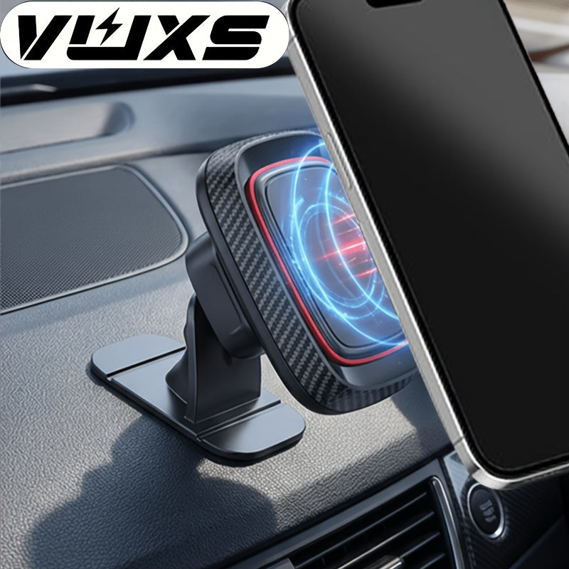 VUXS Powerful Magnet Phone Holder, Used for Dashboard, Rotatable Magnetic Phone Holder, Compatible with iPhone, Samsung And Other Phones, with 4 Metal Plates And 4 Reinforced Magnets, High-quality Magnetic Phone Holder