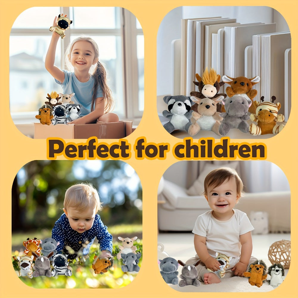 Mini Stuffed Animals Bulk 12 or 24 Pack – Forest Animal Plush Set for Animal Theme Party Favors, Classroom Treasure Box Prizes, Goodie Bag Fillers, Birthday Christmas Easter Gifts for Kids