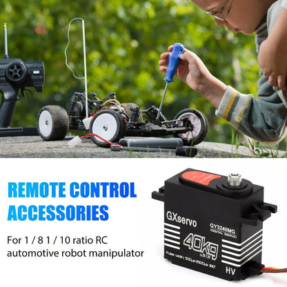 High Torque Digital Servo 88.18LB 180° Metal Gear – 25T Servo Arm for 1/8 1/10 RC Cars Trucks Crawlers & Robots, Precision Steering Upgrade, RC Enthusiast Replacement Part & Robotics Accessory