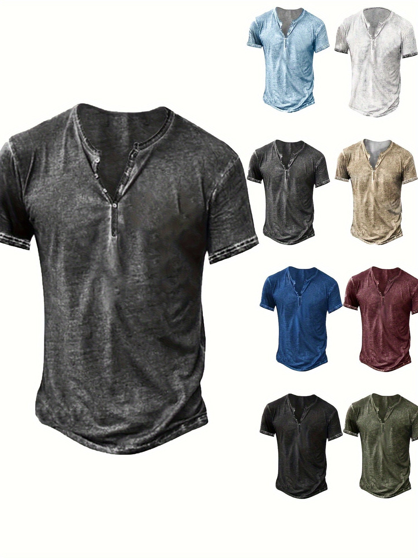 Unisex's Solid Color Performance T-Shirt - Short Sleeve 800357