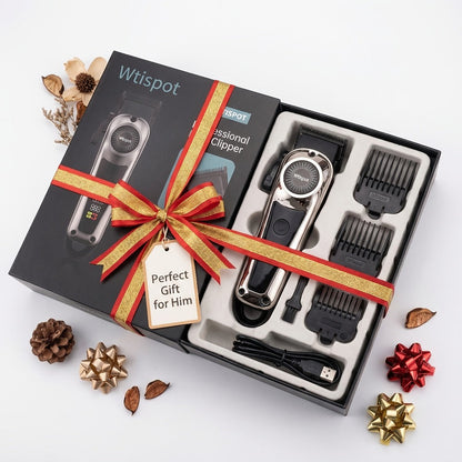 Barber Haircutting Kit Men's Shaving Set USB Rechargeable Gift Box - 1 & 3 Piece Options, Hair Clipper for Home & Salon, Perfect Gift for Boyfriend, Husband, Father's Day, Birthday & Holiday
