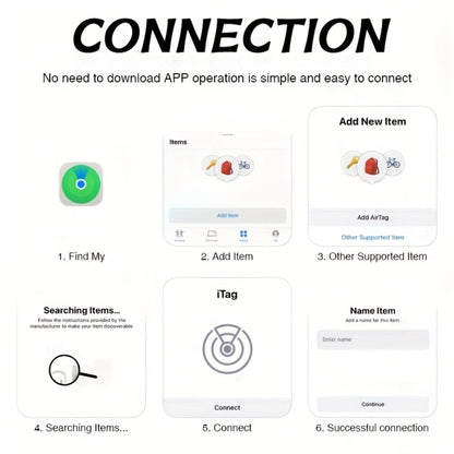 GPS Tracker Anti-Lost Device Real-Time Locator No Subscription No Installation for Car Vehicle Pet Dog Child Elderly Compatible with iOS Android Portable Mini Smart Tracking Tag 1 or 4 Pack