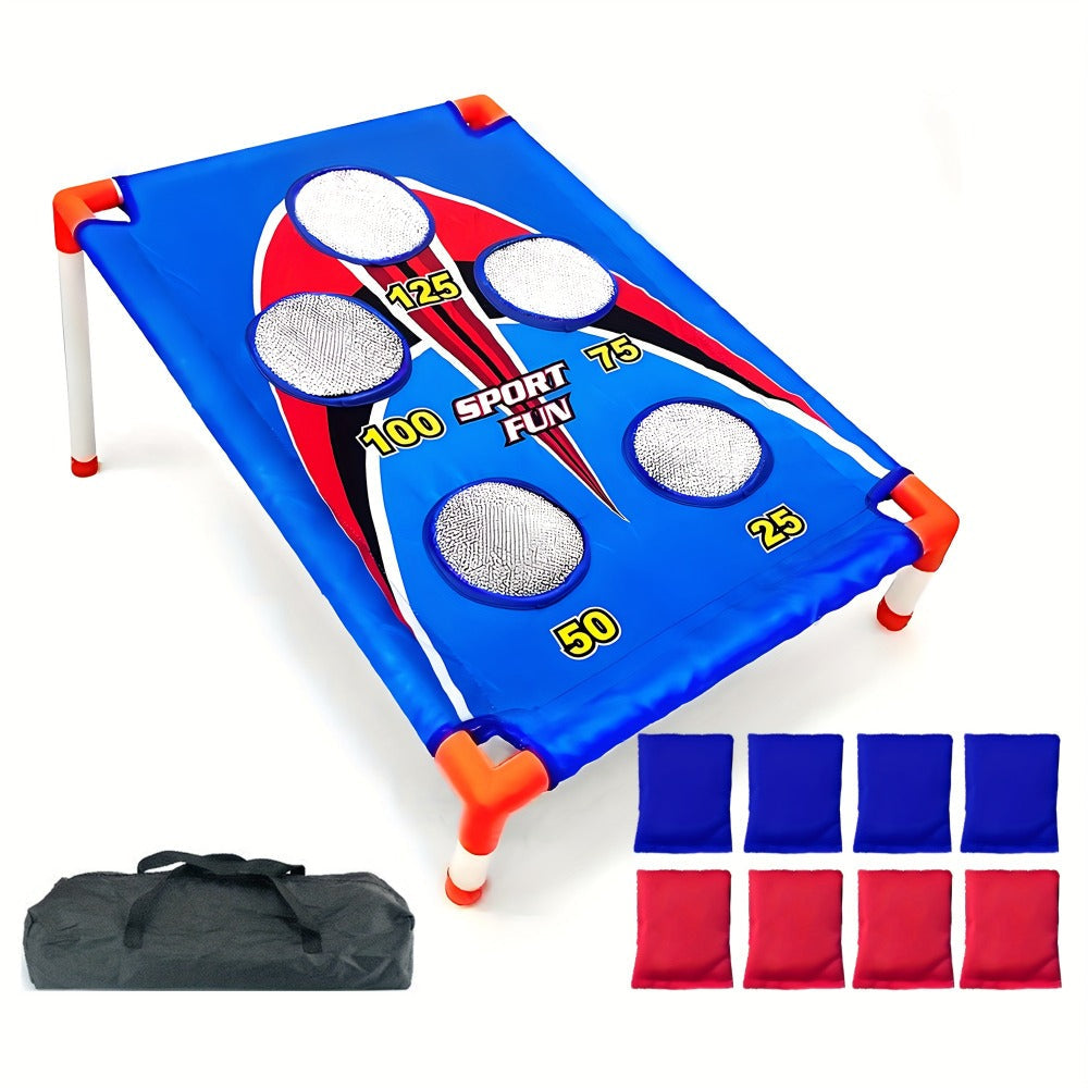 Bean Bag Toss Game Set – 5-Hole Scoring Board, 8 Bean Bags & Carry Bag | Outdoor Indoor Fun for Kids & Adults | Camping Parties Beach Backyard | Birthday Halloween Christmas Gift