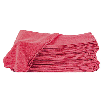 Cotton Shop Rags 12x14 Inch Absorbent Lint-Free Cleaning Towels Multipurpose Shop Towels for Automobile Garage Industry Home Red White Navy Blue 50 100 150 200 500 Pack Bulk Value