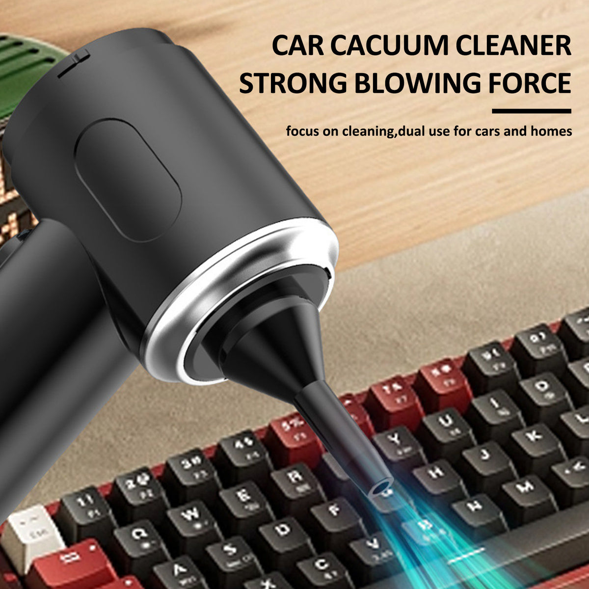 Multifunctional Wireless Charging Mini Vacuum Cleaner, Large Suction Power, Wireless Power Supply, Suitable for Computer Cleaning, Household Cleaning, Car Cleaning, Valentine's Day And New Year's Gift