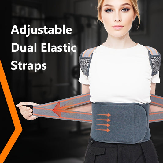Posture Corrector for Women & Men – Breathable Adjustable Shoulder Back Brace Straightener, Full Back Support for Posture Improvement, Spine Alignment & Upper Back Pain Relief, Sizes S to XXL
