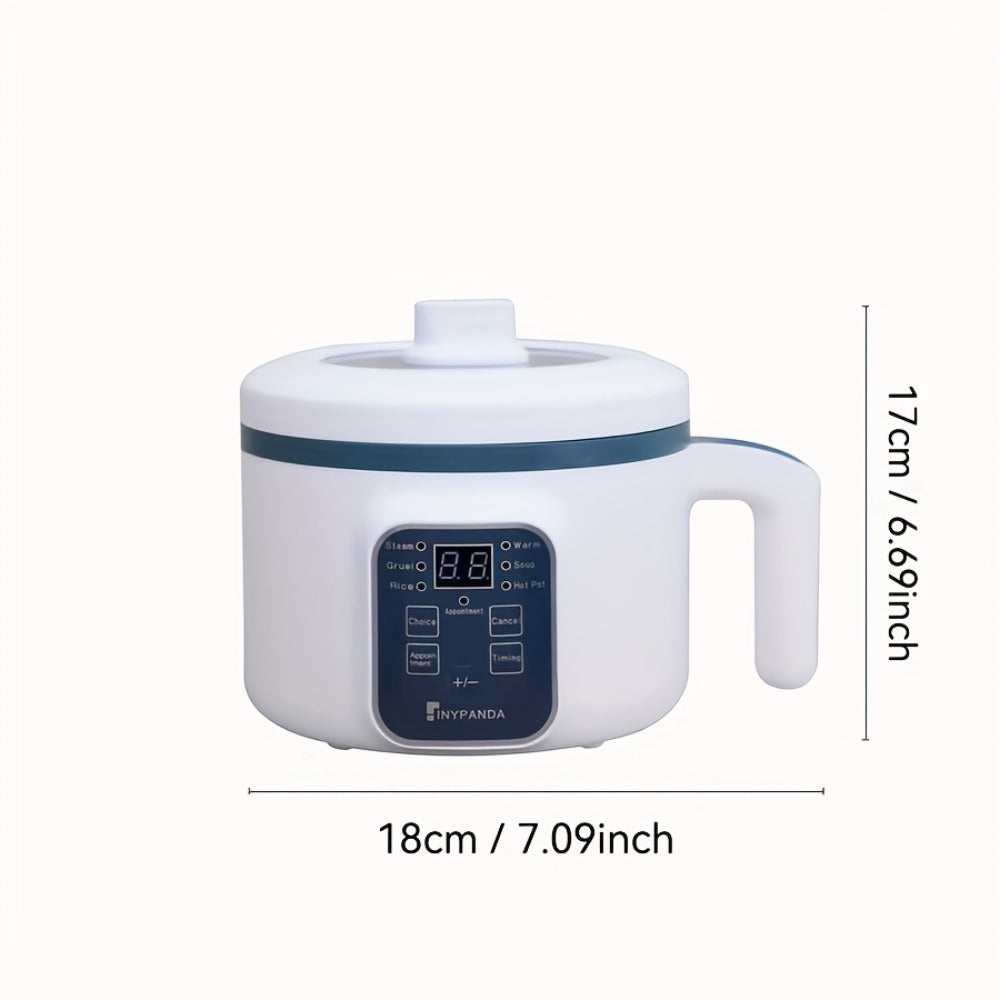 Electric Hot Pot 1.7L Multifunctional | 6 Cooking Modes Steam & Cook Non-Stick Mini Electric Cooker with Overheat & Dry Protection for 1-2 People – Rice, Soup, Noodles & More, Single & Double Layer