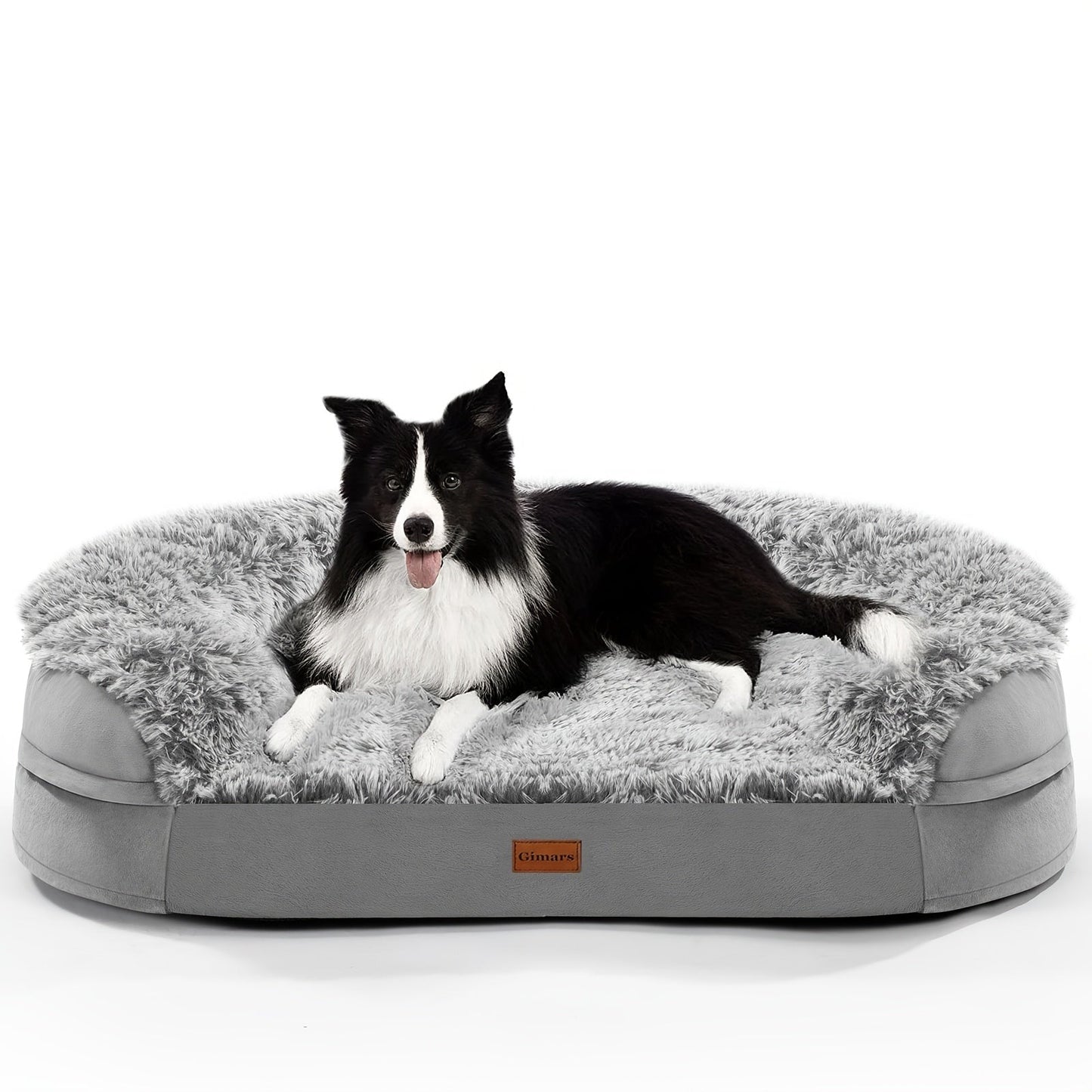 Orthopedic Dog Bed Egg Foam Ultra Soft Washable Cover for Large Medium Small Dogs Aging Pets Rectangle Semicircle Anti-Slip Joint Relief Pet Bed