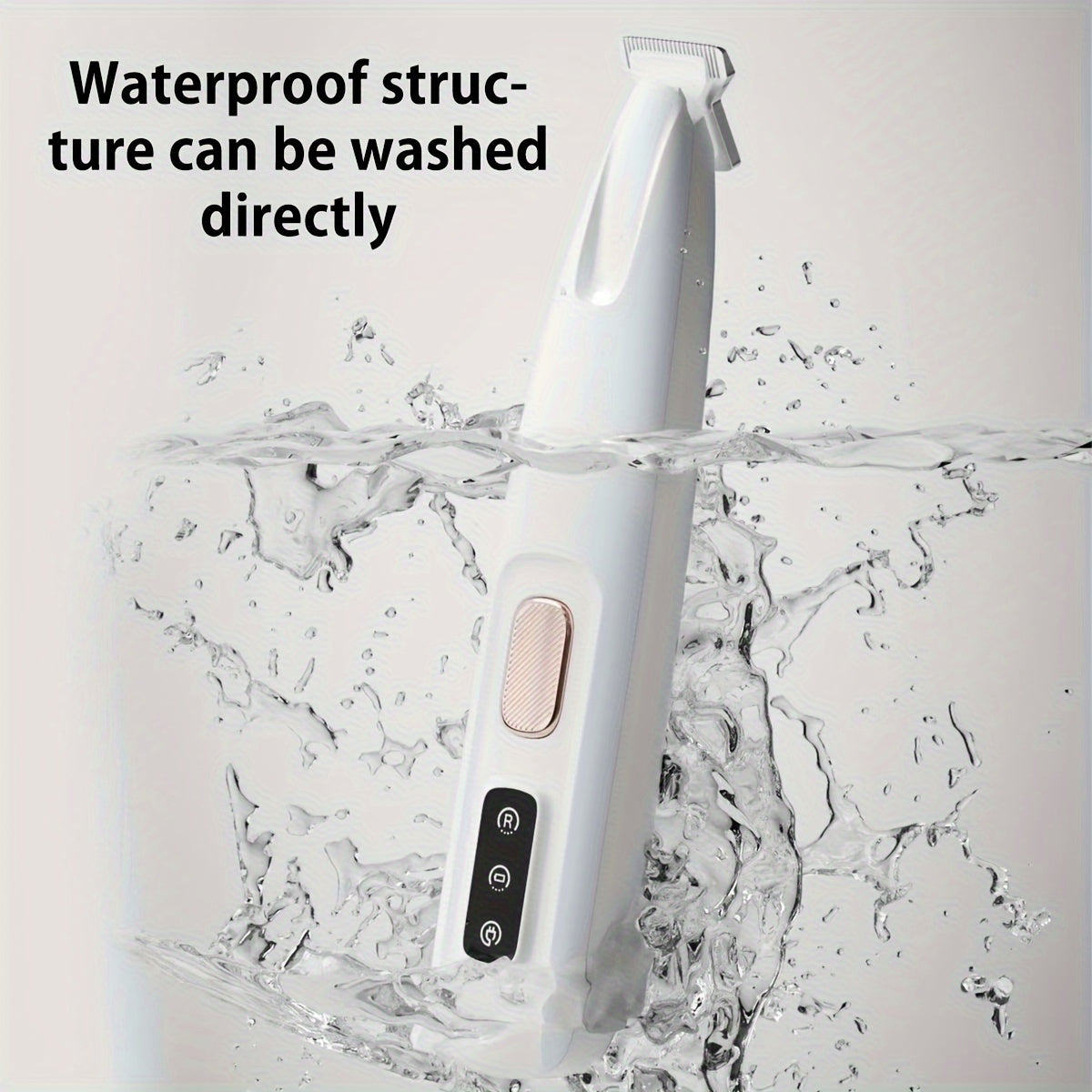 Pet Grooming Clippers USB & Battery Powered - Low Noise Electric Hair Trimmer for Cats Small Dogs, Cordless Rechargeable Pet Clipper for Face Paws Body, Portable Travel Grooming Tool, White