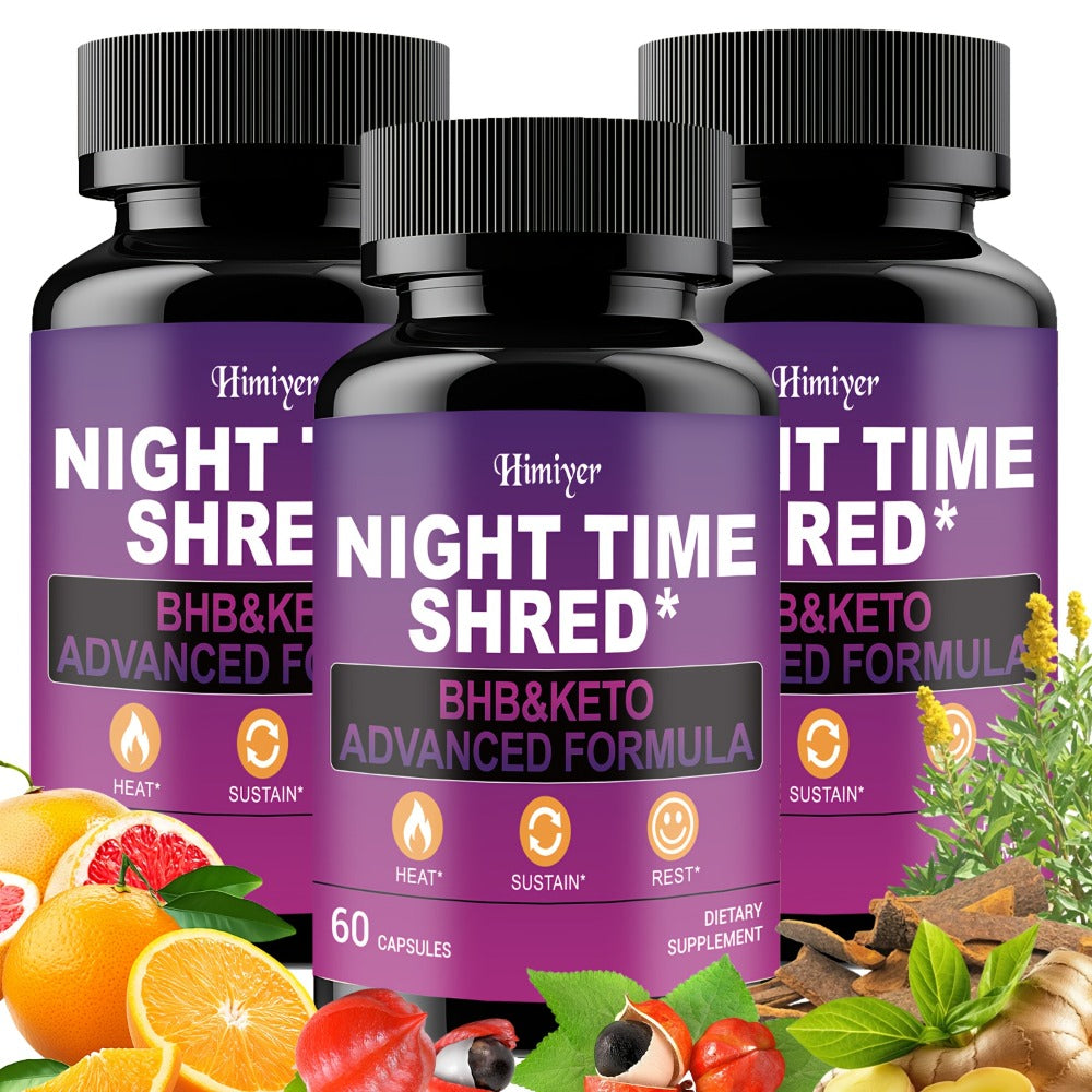 Night Time Fat Burner for Women — Shred Mask Capsules with Caffeine, Goji Berries & Dandelion Root | Overnight Metabolism, Sleep Support & Antioxidant Defense | Women's Weight Loss Supplement | 1 or 3 Pack