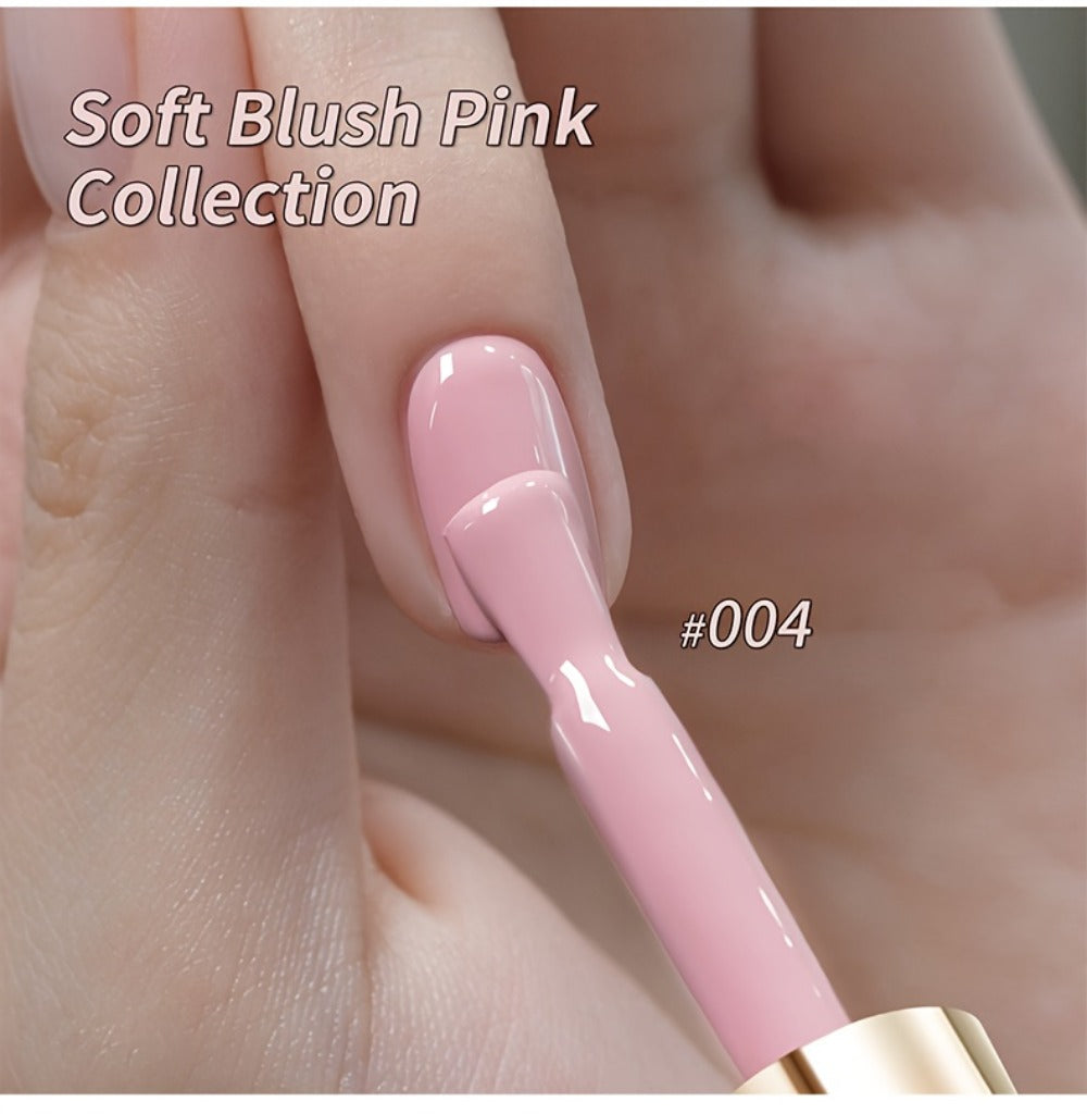 Gel Nail Polish Set 8 Colors Semi-Permanent Soak-Off LED Cure Long-Lasting Manicure Kit - 0.51oz Each Bottle Gentle Pink Shades 001-008 DIY Home Salon Nail Art Gift for Women