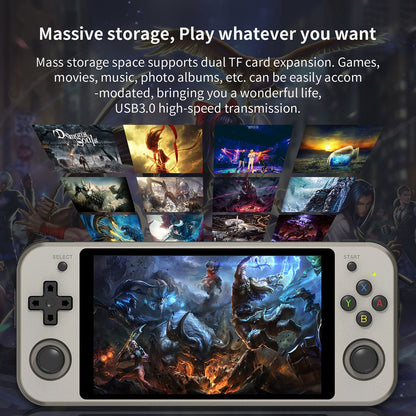 Anbernic RG552 Handheld Game Console Dual OS Android Linux Retro Emulator 5.36-Inch IPS 1920x1152 RK3399 4GB RAM HDMI USB 3.0 Active Cooling