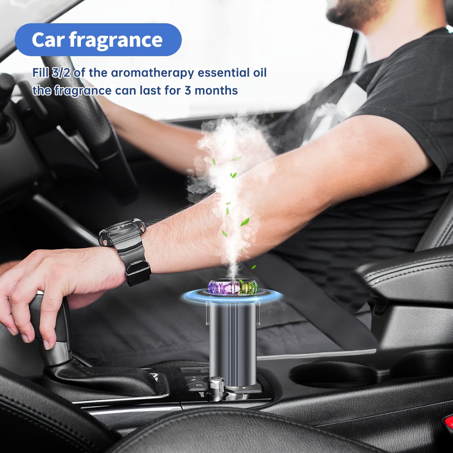 3-In-1 Multifunctional Perfume Machine Car Charger with Starry Sky Light - 3 Kinds of Perfume, Dual 80Cm/32Inch Retractable Cable, Durable And Tangle-Free Adapter for Iphone 16/15/Plus/Pro Max, for S25/24 - Christmas New Year Birthday Gift