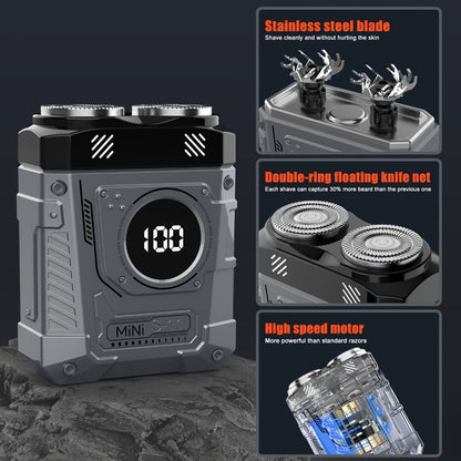Rotary Electric Shaver for Men & Women 2-in-1 Dual Head USB Rechargeable — 3-Speed Adjustable Cordless Razor Mecha Design for Face Body Underarms Legs, Portable Grooming Device 3 Colors