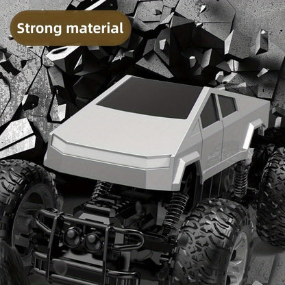 1:16 RC Monster Truck 2.4GHz 4WD Large Wheel Off-Road Pickup with LED Lights 45° Climb – All-Terrain Remote Control Car for Boys Kids – Birthday Christmas Gift