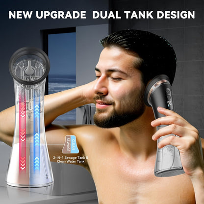 Electric Ear Cleaning System Professional Edition 3-Speed Hydraulic – Visual Waste Tank, Ear Dryer, USB Charging, Dry Dirty Storage, Safe Home Ear Wax Removal Kit Christmas Gift