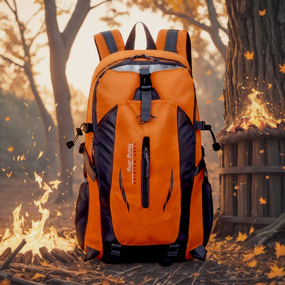 Hiking Backpack 25.8L Outdoor Mountaineering Bag – Large Capacity Travel Sports Rucksack with Torso Adjustment for Trekking, Camping, Climbing & Day Trips, Available in Red, Blue, Black & Orange