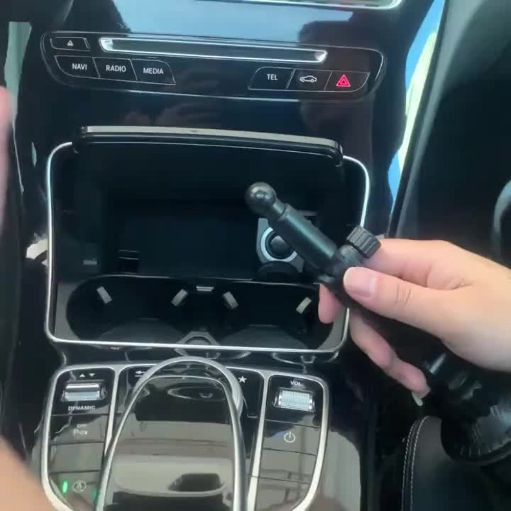 Car Cup Holder Phone & Tablet Mount – Adjustable Angle Multi-Functional Universal Vehicle Mount for Smartphones and Tablets | Durable Cup Holder Stand